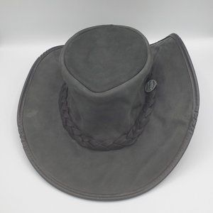 Barmah / Australia foldable leather brimmed hat